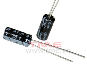 47uF/35V ±20% Aluminum Electrolytic Capacitor, 5x11 mm